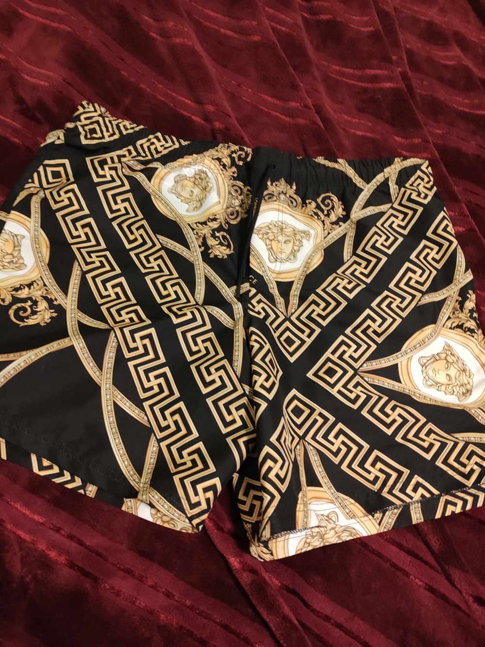 Versace Black and White Medusa NFC Tag Label XXL